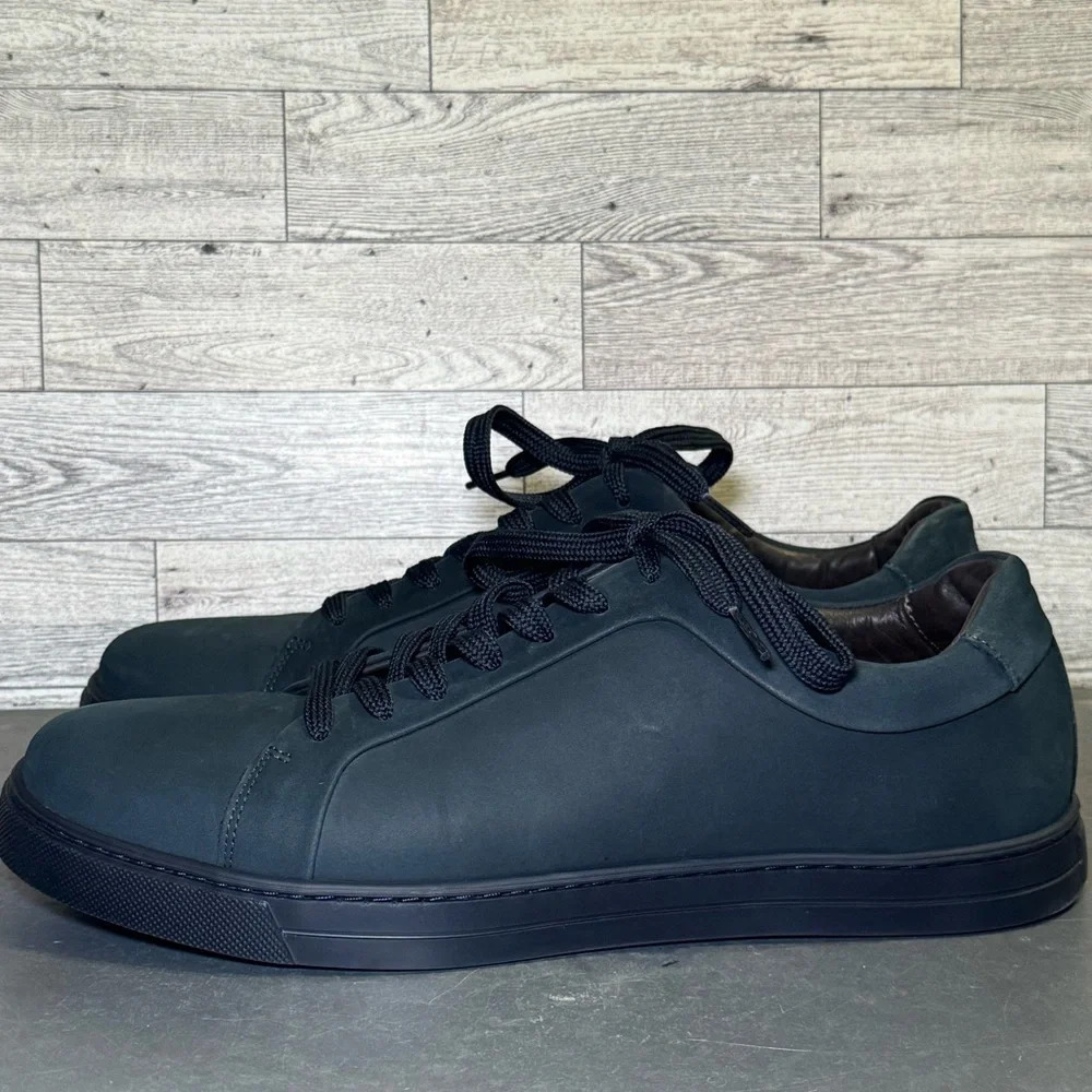 🌻 Charles Tyrwhitt Navy Blue Nubuck Trainer *no box* Men's UK 9 - Picture 4 of 13